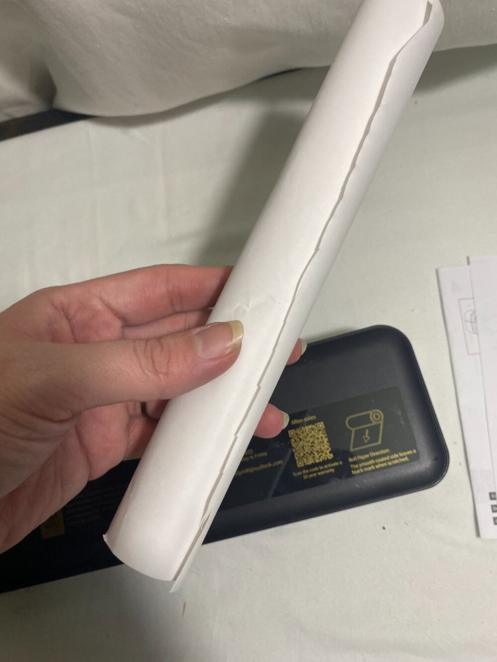 Portable Wireless A4 Thermal Printer Bluetooth USB-C w/ Paper Roll Tested Works - Picture 6 of 7